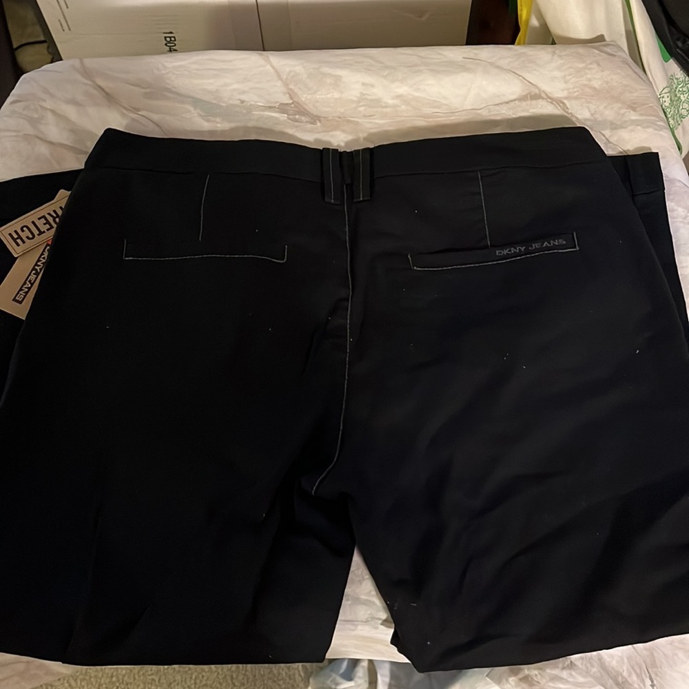 Dkny black cotton Capri Nwt size 7 - Picture 4 of 9